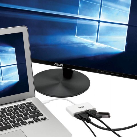 Wieloportowy adapter USB-C HDMI, port USB 3.2 Gen 1, Gigabit Ethernet, ładowanie PD 60 W, HDCP U444-06N-HGU-C Biały Wieloportowy adapter USB-C HDMI, port USB 3.2 Gen 1, Gigabit Ethernet, ładowanie PD 60 W, HDCP U444-06N-HGU-C Biały
