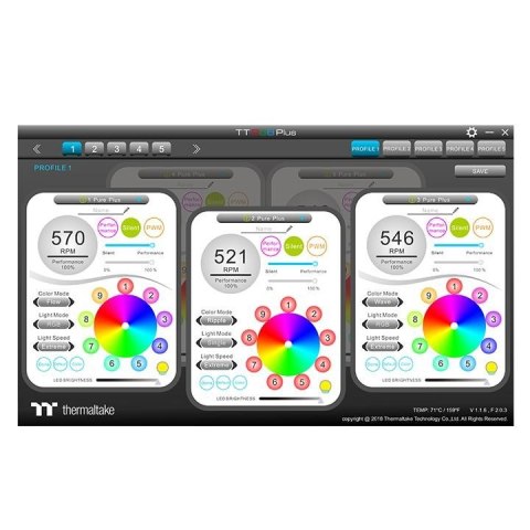 Wentylator Pure 14 RGB Plus TT Premium Edition 3 sztuki Wentylator Pure 14 RGB Plus TT Premium Edition 3 sztuki