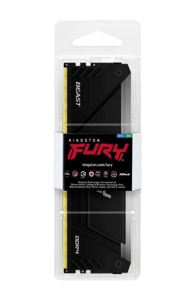 Pamięć DDR4 Fury Beast RGB 16GB(1*16GB)/3200 CL16 Pamięć DDR4 Fury Beast RGB 16GB(1*16GB)/3200 CL16