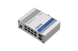 Przełącznik niezarządzalny TSW210 Switch 2xSFP 8xGbE DIN RAIL Back Panel
