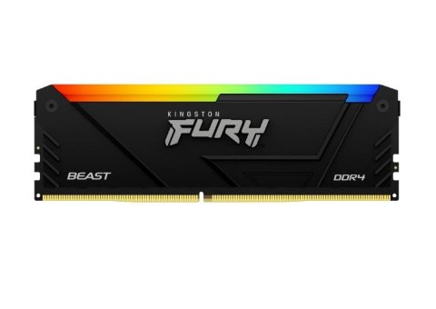Pamięć DDR4 Fury Beast RGB 8GB(1* 8GB)/3600 CL17 Pamięć DDR4 Fury Beast RGB 8GB(1* 8GB)/3600 CL17