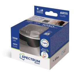 Żarówka Smart TUYA WiFi AR111 10W Czarna CCT+DIM