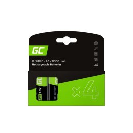 Akumulatorki R20 8000mAh 4 sztuki