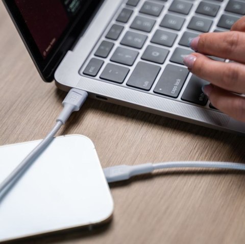 Kabel PowerStream USB-C do Lightning 1m MFI, PD, biały Kabel PowerStream USB-C do Lightning 1m MFI, PD, biały