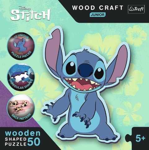 Puzzle drewniane 50 elementów Lilo i Stitch Puzzle drewniane 50 elementów Lilo i Stitch
