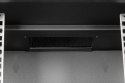 Szafa sieciowa wisząca 10 cali 12U, SOHO PRO 595 x 315 x 300 mm, nośność 60kg, drzwi szyba, niezłożona, Czarna