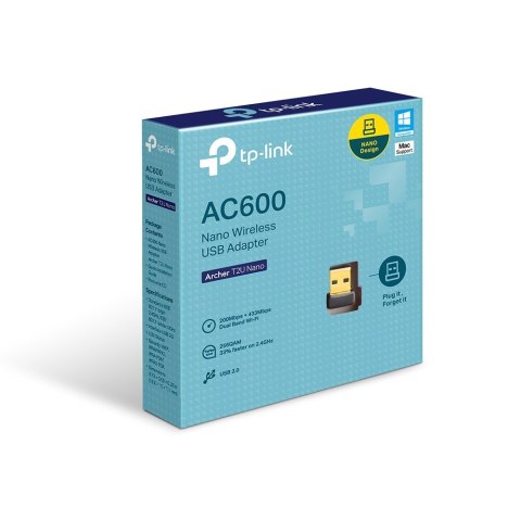 Karta sieciowa Archer T2U USB Nano AC600 Karta sieciowa Archer T2U USB Nano AC600