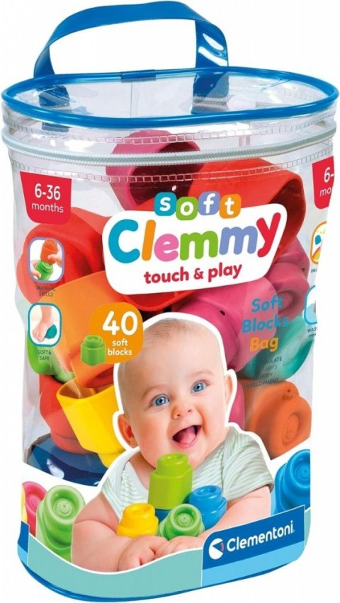 Klocki Clemmy Woreczek z 40 klockami Klocki Clemmy Woreczek z 40 klockami