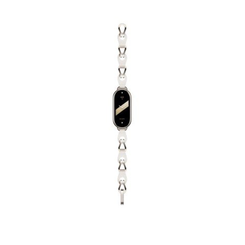 Opaska Smartband 8 Chain Strap White Opaska Smartband 8 Chain Strap White