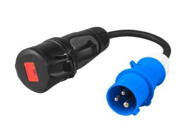 Przejściówka Adapter siłowy CEE 16A 400V 5P do CEE 16A 3P 230V