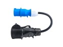 Przejściówka Adapter siłowy CEE 16A 400V 5P do CEE 16A 3P 230V