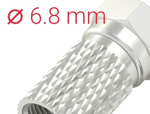 Wtyk F 6,8mm 2 szt. Wtyk F 6,8mm 2 szt.