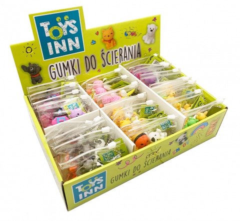 Gumki do ścierania mix Display 24 zestawy Gumki do ścierania mix Display 24 zestawy