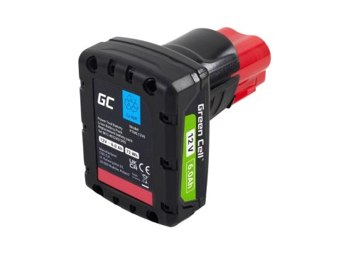 Bateria do Milwaukee M12 12V 6Ah zamiennik M12 B6 4932451395 Bateria do Milwaukee M12 12V 6Ah zamiennik M12 B6 4932451395