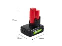 Bateria do Milwaukee M12 12V 6Ah zamiennik M12 B6 4932451395