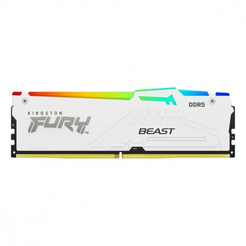 Pamięć DDR5 Fury Beast RGB 32GB(1*32GB)/6000 CL30 EXPO biała Pamięć DDR5 Fury Beast RGB 32GB(1*32GB)/6000 CL30 EXPO biała