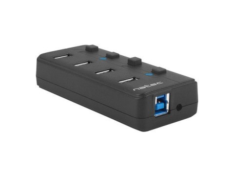 Hub USB 4 porty Mantis 2 USB 3.0 z włącznikiem + zasilacz Hub USB 4 porty Mantis 2 USB 3.0 z włącznikiem + zasilacz