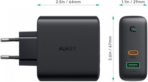 PA-D3 ładowarka sieciowa 2xUSB Power Delivery (1xUSB A+1xUSB C) 60W 5.4A PA-D3 ładowarka sieciowa 2xUSB Power Delivery (1xUSB A+1xUSB C) 60W 5.4A