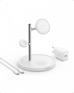 Ładowarka MagGo 3w1 Stand 15W Qi2 Biała