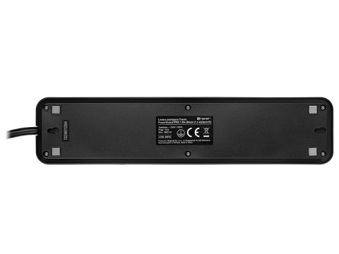 Listwa zasilająca PowerGuard PRO 1.8m (5 gniazd, 1 włącznik) czarna Listwa zasilająca PowerGuard PRO 1.8m (5 gniazd, 1 włącznik) czarna
