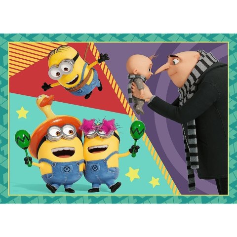 Puzzle 4w1 Zwariowane Minionki Puzzle 4w1 Zwariowane Minionki