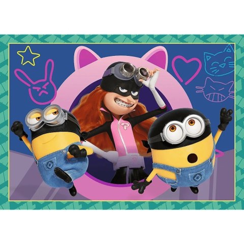 Puzzle 4w1 Zwariowane Minionki Puzzle 4w1 Zwariowane Minionki