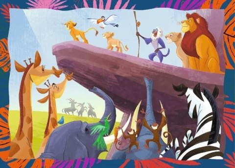 Puzzle 4w1 Król Lew odważny Puzzle 4w1 Król Lew odważny