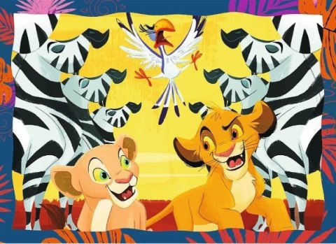 Puzzle 4w1 Król Lew odważny Puzzle 4w1 Król Lew odważny