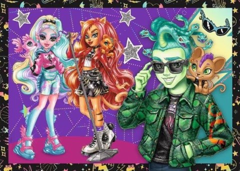 Puzzle 4w1 Monster High Elektryzujący dzień Puzzle 4w1 Monster High Elektryzujący dzień