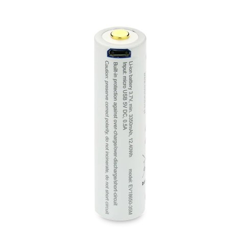 Akumulator 18650 3,7V Li-ion 3500 mAh micro USB Akumulator 18650 3,7V Li-ion 3500 mAh micro USB