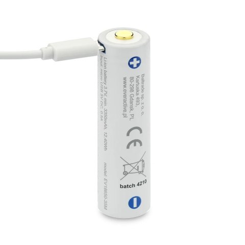 Akumulator 18650 3,7V Li-ion 3500 mAh micro USB Akumulator 18650 3,7V Li-ion 3500 mAh micro USB