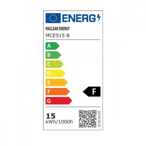 Lampa LED z czujnikiem ruchu MCE515 B Czarna Lampa LED z czujnikiem ruchu MCE515 B Czarna