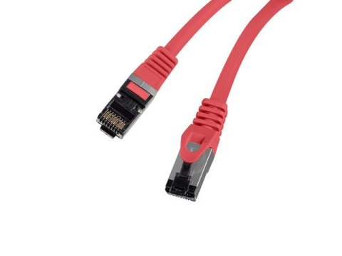 Patchcord kat.8.1 S/FTP LSZH CU 1.5m czerwony fluke passed Patchcord kat.8.1 S/FTP LSZH CU 1.5m czerwony fluke passed
