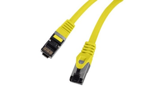 Patchcord kat.8.1 S/FTP LSZH CU 1.5m żółty fluke passed Patchcord kat.8.1 S/FTP LSZH CU 1.5m żółty fluke passed