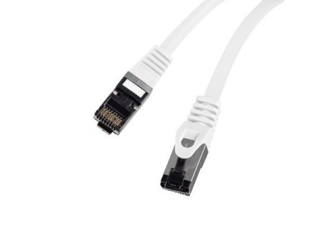 Patchcord kat.8.1 S/FTP LSZH CU 1m biały fluke passed Patchcord kat.8.1 S/FTP LSZH CU 1m biały fluke passed