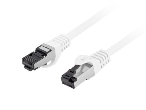 Patchcord kat.8.1 S/FTP LSZH CU 1m biały fluke passed Patchcord kat.8.1 S/FTP LSZH CU 1m biały fluke passed