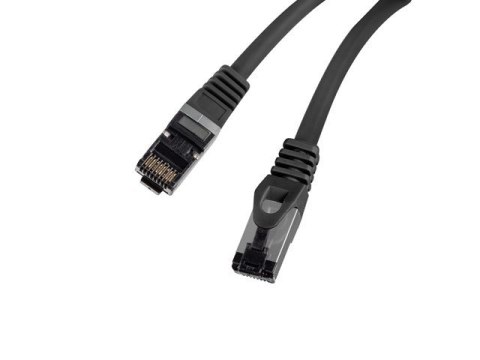 Patchcord kat.8.1 S/FTP LSZH CU 1m czarny fluke passed Patchcord kat.8.1 S/FTP LSZH CU 1m czarny fluke passed