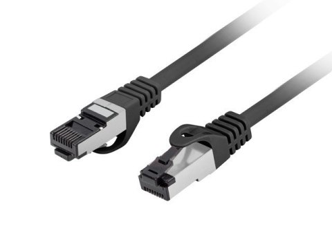 Patchcord kat.8.1 S/FTP LSZH CU 1m czarny fluke passed Patchcord kat.8.1 S/FTP LSZH CU 1m czarny fluke passed