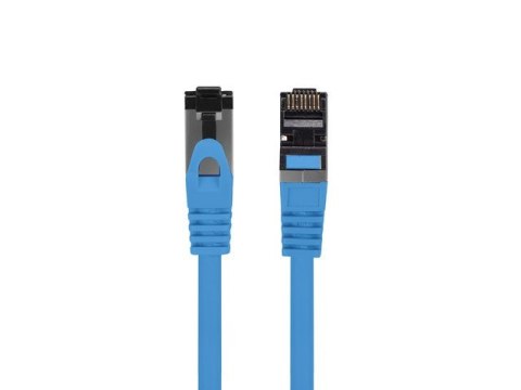 Patchcord kat.8.1 S/FTP LSZH CU 1m niebieski fluke passed Patchcord kat.8.1 S/FTP LSZH CU 1m niebieski fluke passed