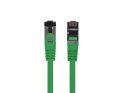 Patchcord kat.8.1 S/FTP LSZH CU 1m zielony fluke passed