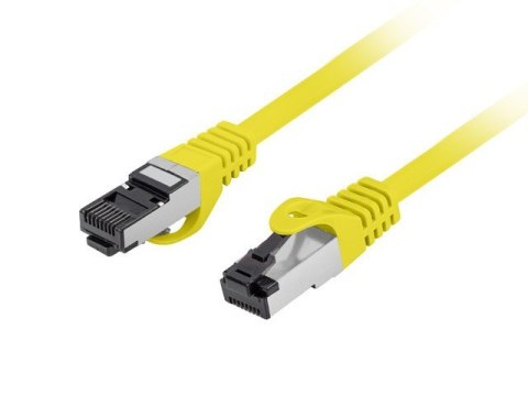 Patchcord kat.8.1 S/FTP LSZH CU 1m żółty fluke passed Patchcord kat.8.1 S/FTP LSZH CU 1m żółty fluke passed