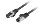 Patchcord kat.8.1 S/FTP LSZH CU 5m czarny fluke passed