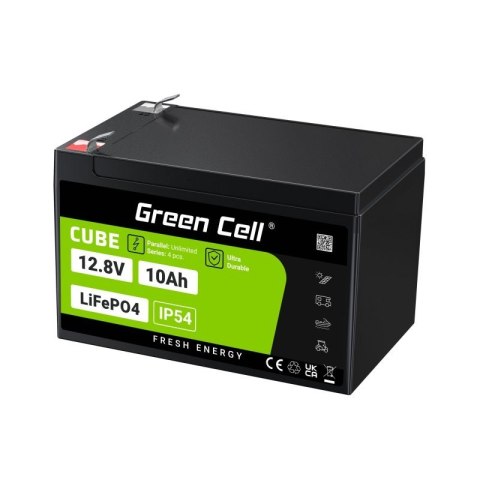 Akumulator CUBE LiFePO4 10Ah 12V/12.8V 128Wh Akumulator CUBE LiFePO4 10Ah 12V/12.8V 128Wh