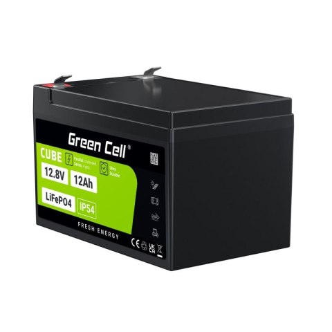 Akumulator CUBE LiFePO4 12Ah 12V/12.8V 153.6Wh Akumulator CUBE LiFePO4 12Ah 12V/12.8V 153.6Wh