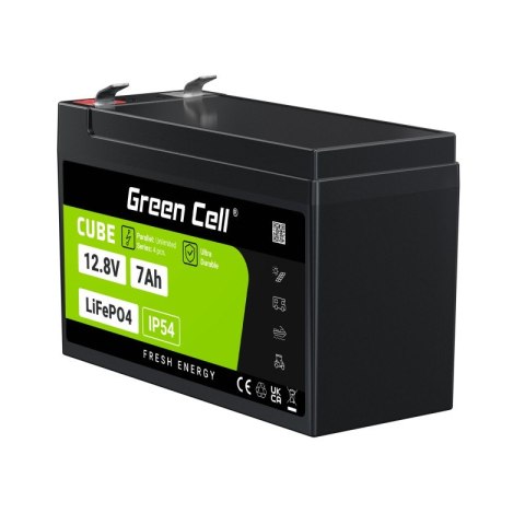 Akumulator CUBE LiFePO4 7Ah 12V/12.8V 89.6Wh Akumulator CUBE LiFePO4 7Ah 12V/12.8V 89.6Wh