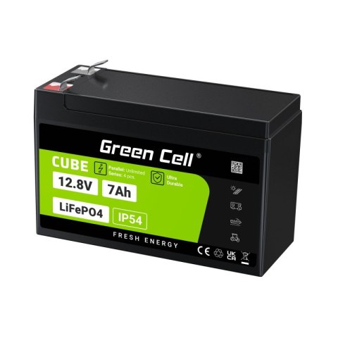 Akumulator CUBE LiFePO4 7Ah 12V/12.8V 89.6Wh Akumulator CUBE LiFePO4 7Ah 12V/12.8V 89.6Wh