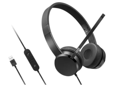 Analogowy zestaw słuchawkowy USB-A Wired Stereo On-Ear Headset 4XD1K18260 Analogowy zestaw słuchawkowy USB-A Wired Stereo On-Ear Headset 4XD1K18260