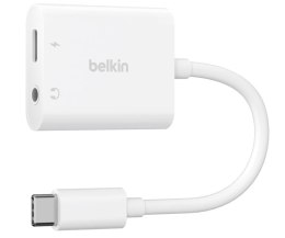 Adapter USB-C to 3.5 MM AUDIO + kabel USB-C biały