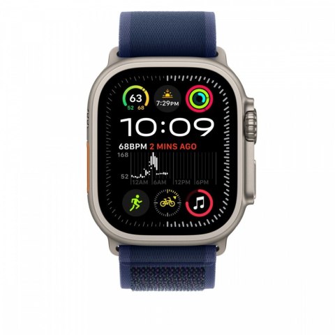 Opaska Trail w kolorze niebieskim do koperty 49 mm - rozmiar M/L - elementy z tytanu w kolorze naturalnym Opaska Trail w kolorze niebieskim do koperty 49 mm - rozmiar M/L - elementy z tytanu w kolorze naturalnym