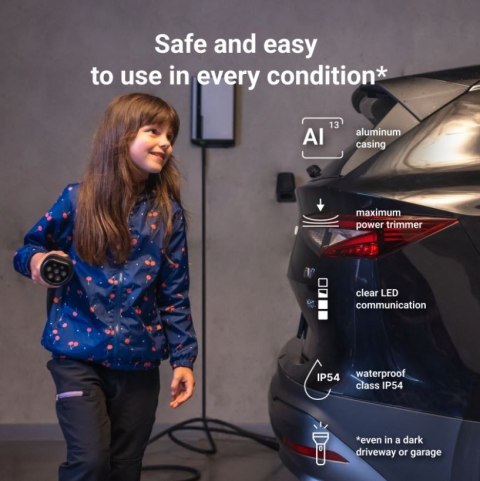 Stacja ładowania Habuden Wallbox EV 22kW z kablem 7,5m Stacja ładowania Habuden Wallbox EV 22kW z kablem 7,5m